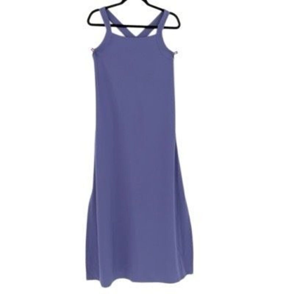 NWT Athleta Adonis Blue Arrival Cross Back Tank Maxi Dress Size Small